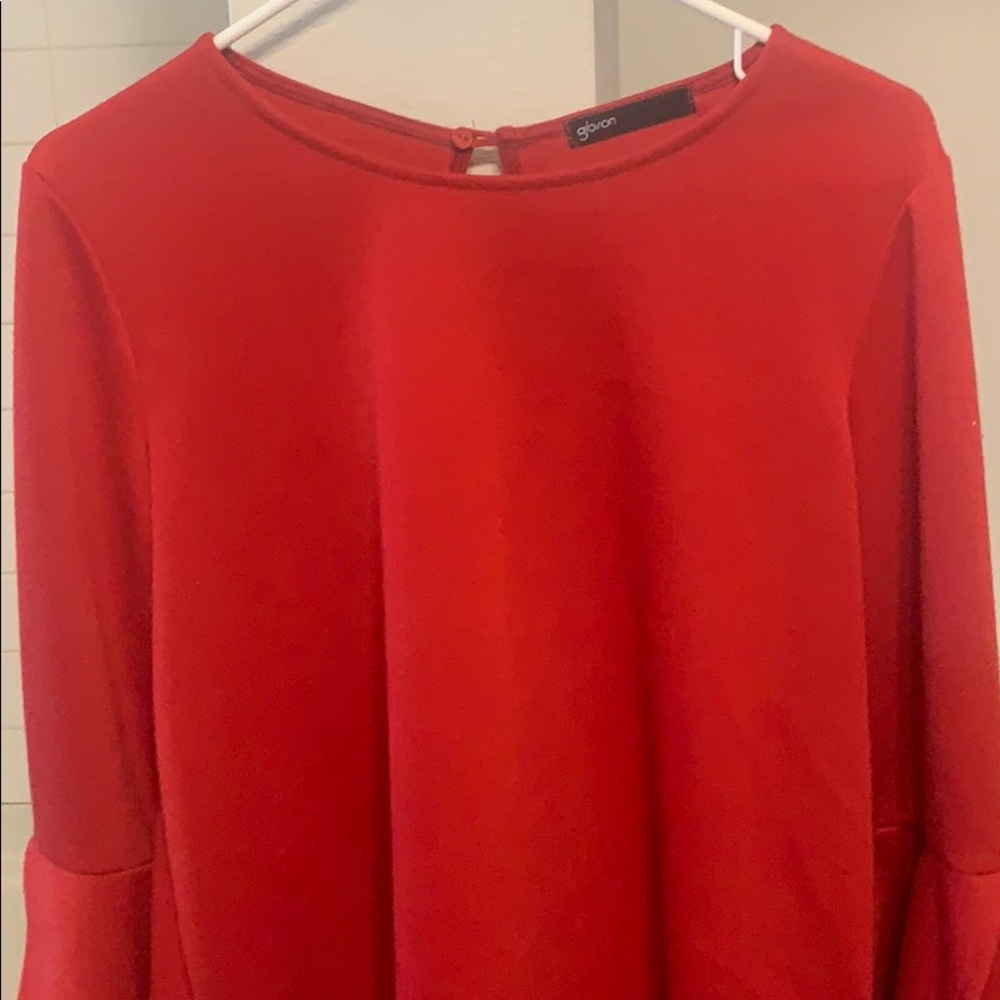 Long sleeve shirt with butterfly sleeves